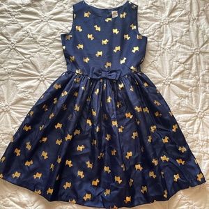 Navy Blue and Gold Gymboree Party Dress Size 10